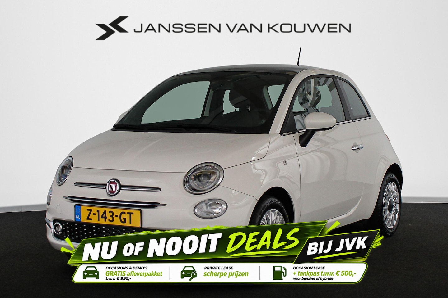 Fiat 500 - 1.0 Hybrid Dolcevita Panoramadak Apple CarPlay Parkeersensoren - AutoWereld.nl