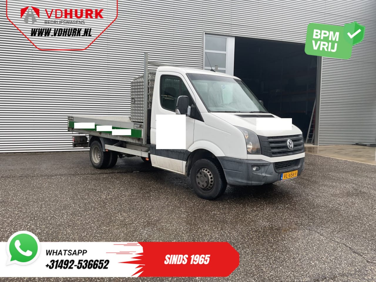 Volkswagen Crafter - 35 2.0 TDI Open laadbak/ Kipper/ Tacho/ Dubbel lucht/ 3.5t Trekverm./ Gev.stoel/ Cruise/ A - AutoWereld.nl