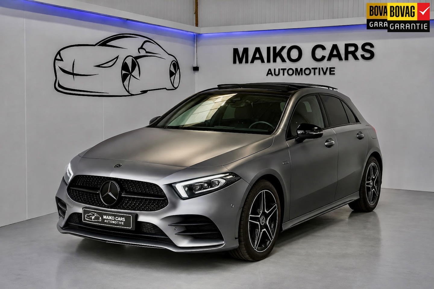Mercedes-Benz A-klasse - 250 e AMG Limited|PANORAMADAK|Burmester|Black Edition|MAT GRIJS - AutoWereld.nl