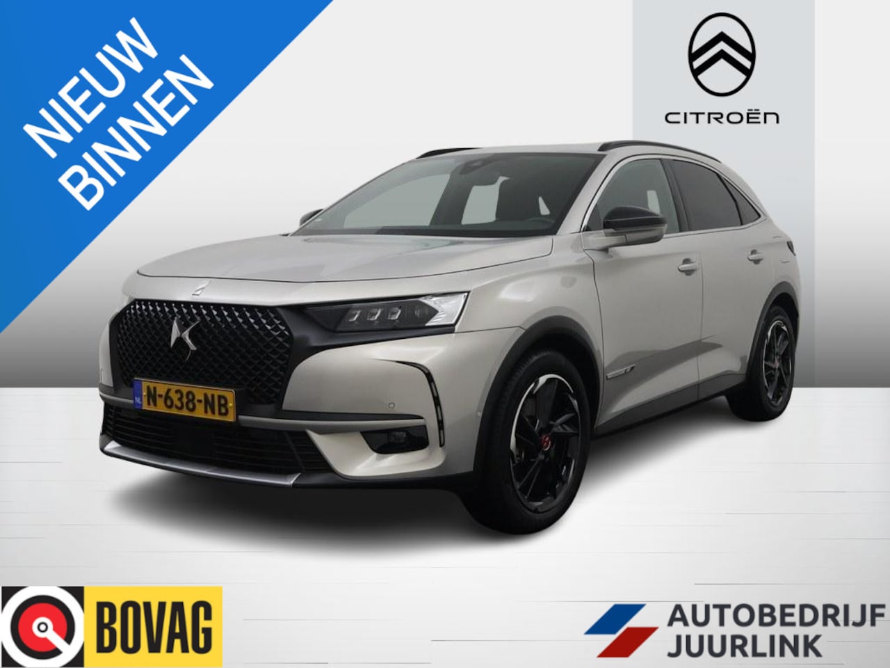 DS 7 Crossback - E-Tense Performance Line+ Adap.Cruise/LED/Trekhaak /Navi/Cam/Alcantara - AutoWereld.nl