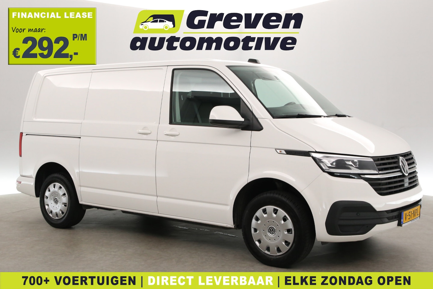 Volkswagen Transporter - 2.0 TDI 150PK L1H1 | Aut. | Airco | Cruise | 3 Zits | Carplay | Navi | Stoelverw. | Trekha - AutoWereld.nl