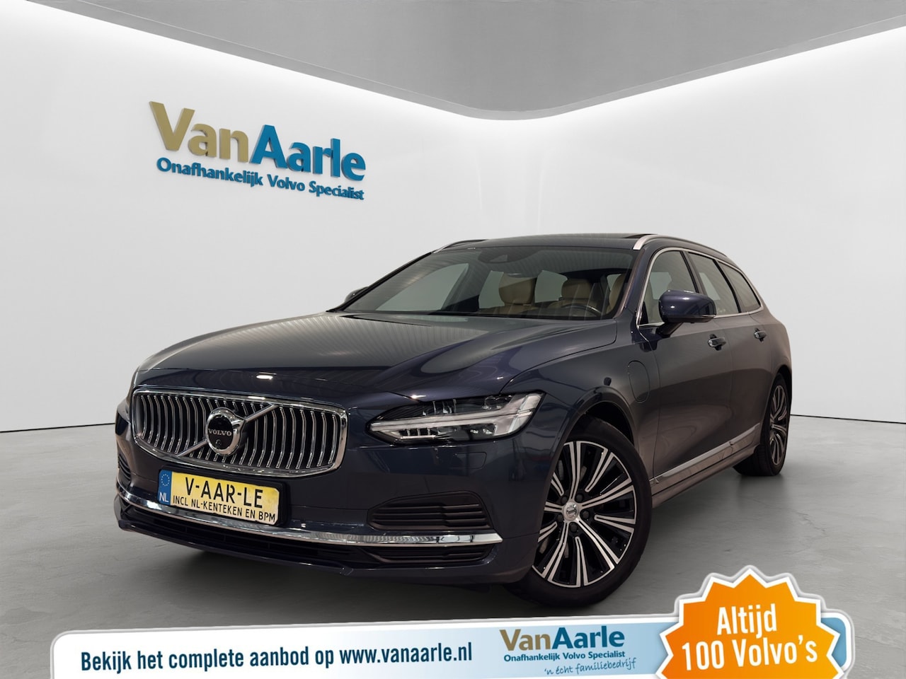 Volvo V90 - T8 Aut. Plug-in Hybrid Inscription ACC 360camera Leder 390pk - AutoWereld.nl