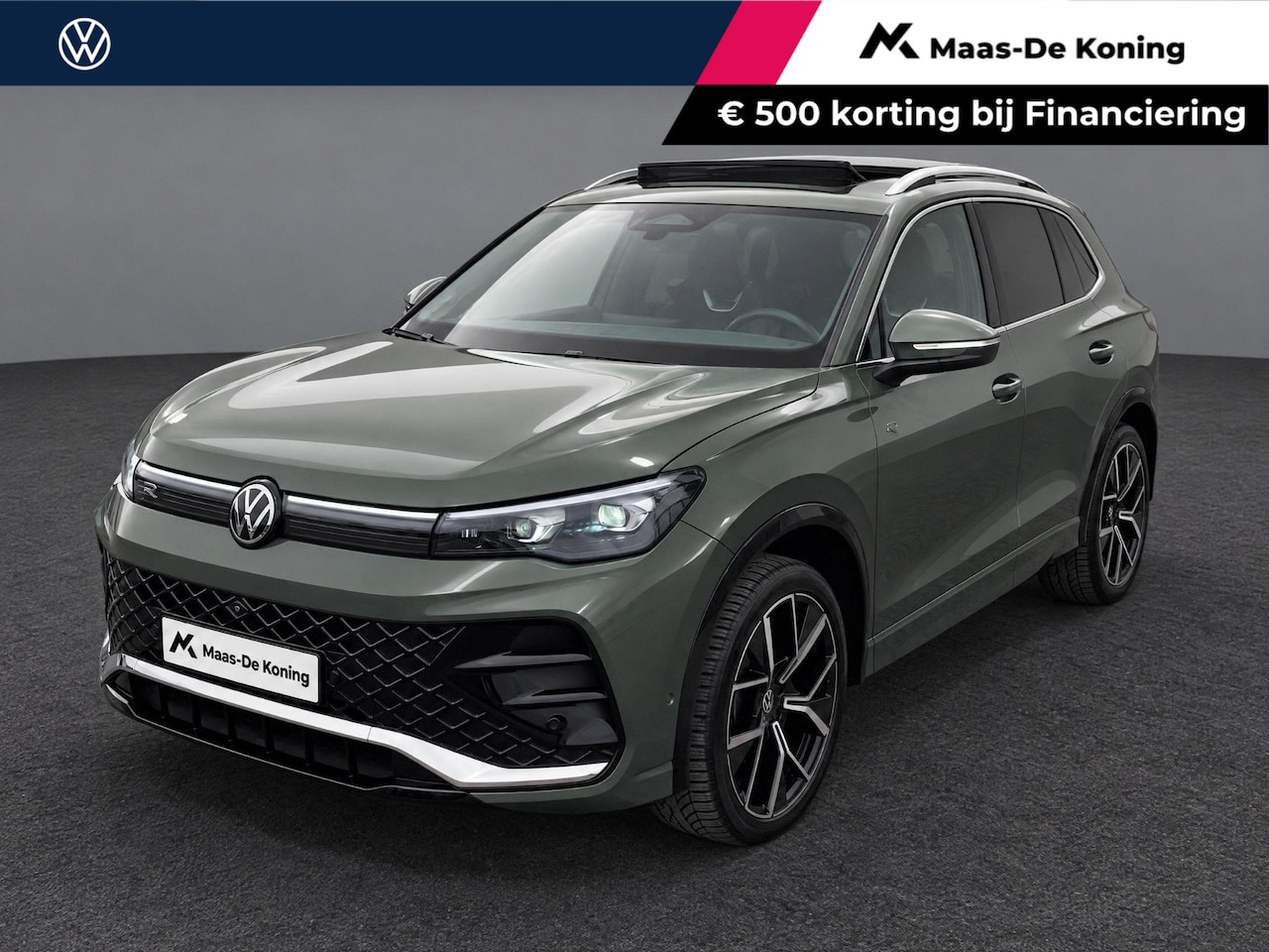 Volkswagen Tiguan - 1.5eTSI/150PK R-Line · Panoramadak · Trekhaak · 360°Camera + Parkeersensoren · Garantie t/ - AutoWereld.nl