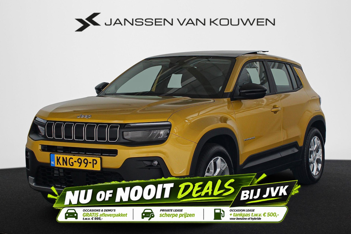 Jeep Avenger - Altitude 54 kWh Panoramadak Leder Massage Keyless - AutoWereld.nl