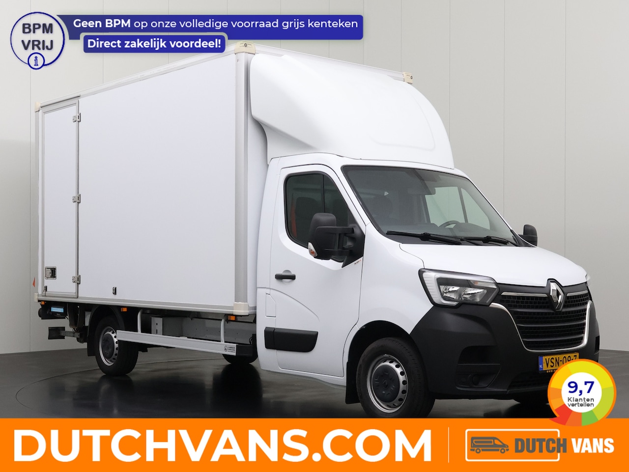 Renault Master - 2.3DCi 145PK Bakwagen+Laadklep | 2,35 Hoog | Dakspoiler | Zijdeur | Airco | Cruise | 3-Zit - AutoWereld.nl