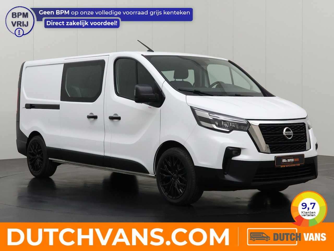 Nissan Primastar - 2.0DCI 130PK Lang Dubbele Cabine | 2xSchuifdeur | Airco | Cruise | 6-Persoons | Betimmerin - AutoWereld.nl
