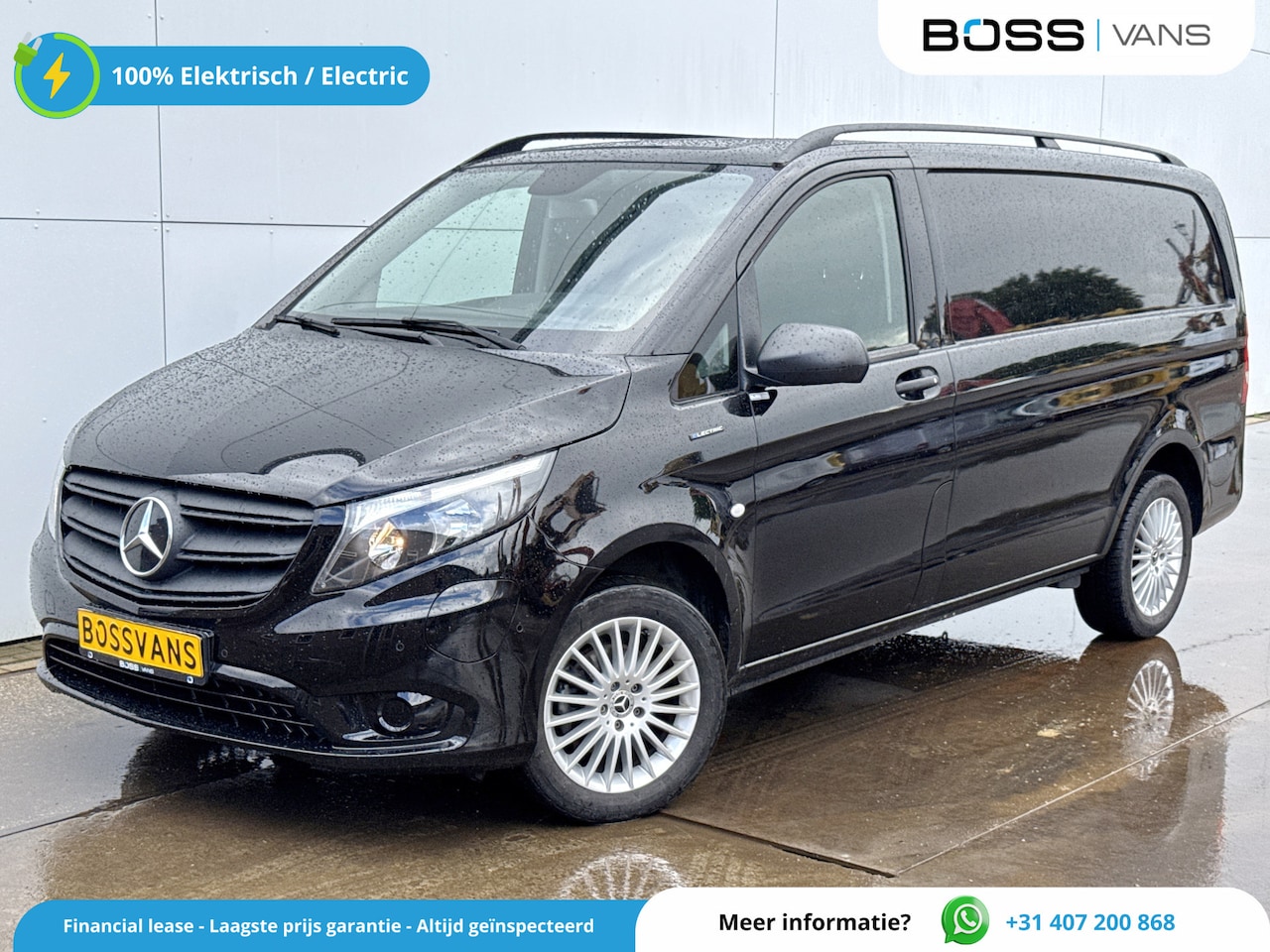 Mercedes-Benz eVito - eVito 66kWh 120PK L2 280km WLTP 80kw Snelladen Elektrisch Climate Control Cruise Control C - AutoWereld.nl