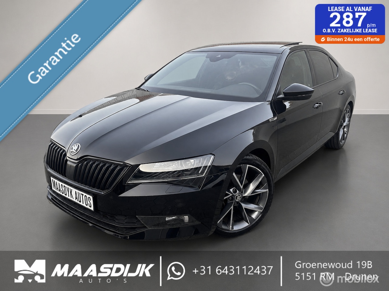 Skoda Superb - 1.4 TSI Sportline DSG Carplay PANO PDC Camera - AutoWereld.nl
