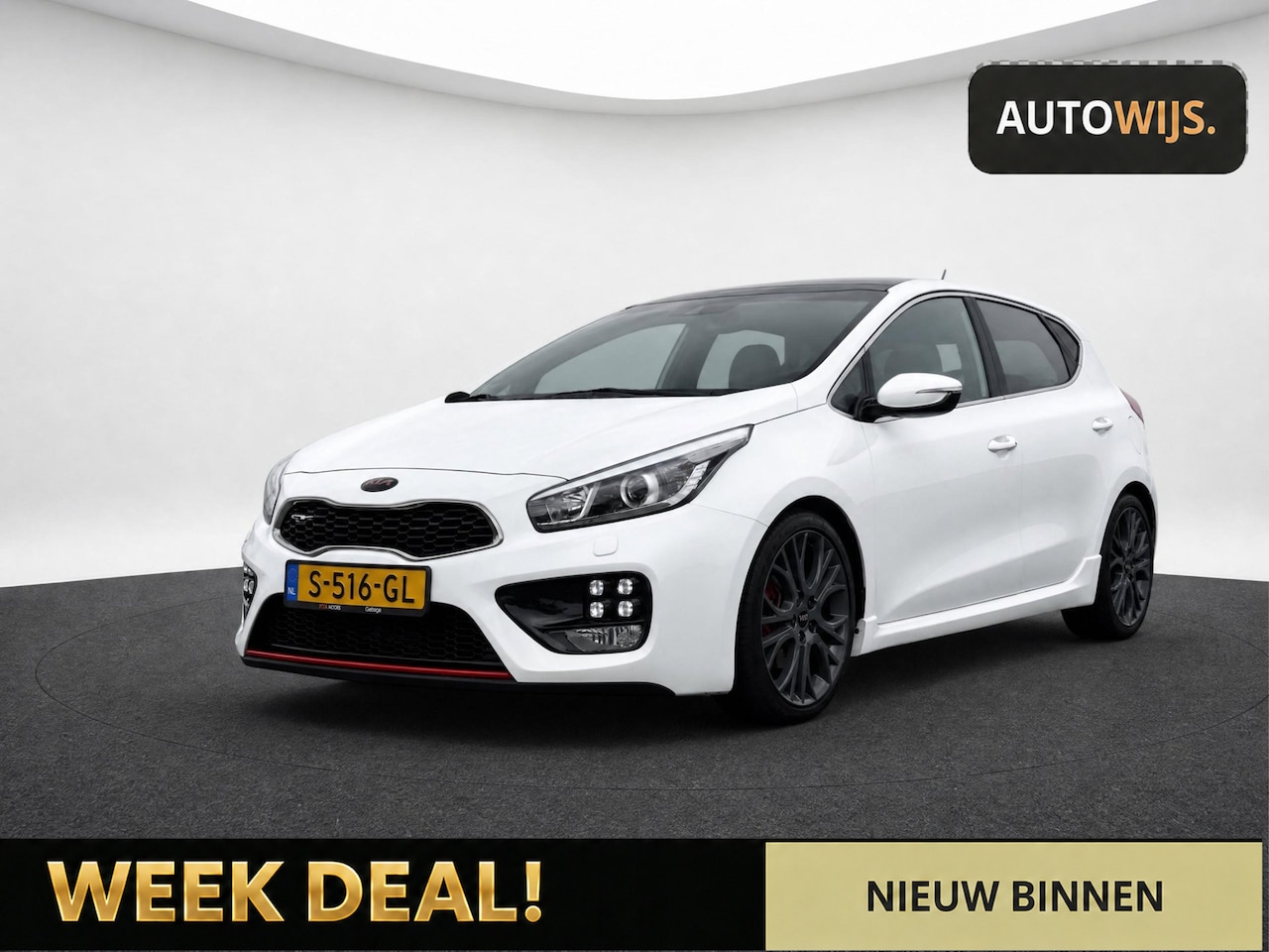 Kia Cee'd - 1.6 GT|204PK|Xenon|Pano|Camera|Stuurverw - AutoWereld.nl