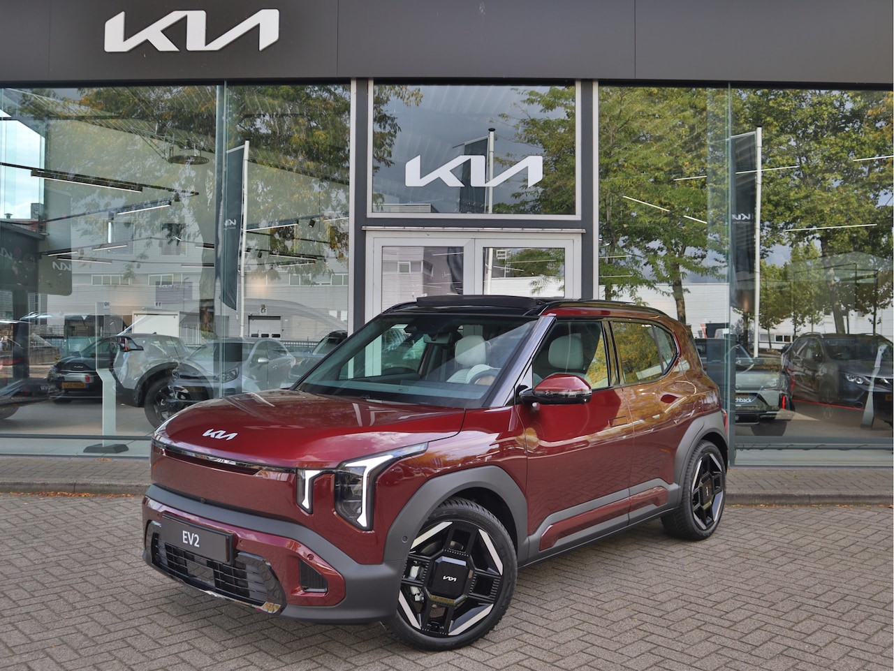 Kia EV2 - GT-Line 61 kWh | Navigatie | Stoel+Stuurverwarming | Leder | LED | Pano-dak | Tot 10jr. Ga - AutoWereld.nl
