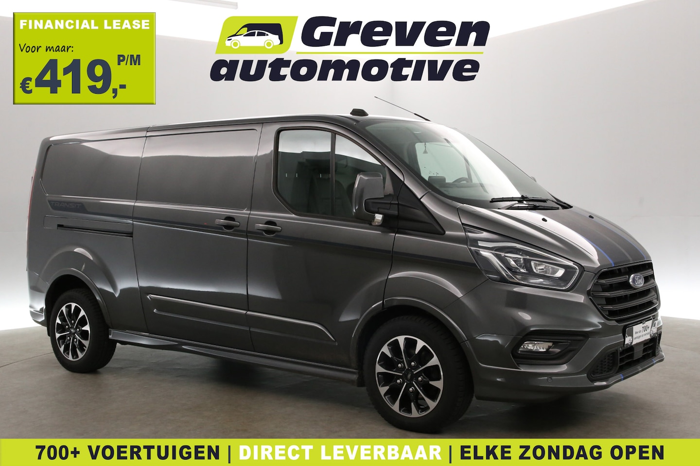 Ford Transit Custom - 2.0 TDCI L2H1 Sport 185PK | Automaat | Airco | Camera | Cruise | 3 Zits | Carplay | Parkee - AutoWereld.nl