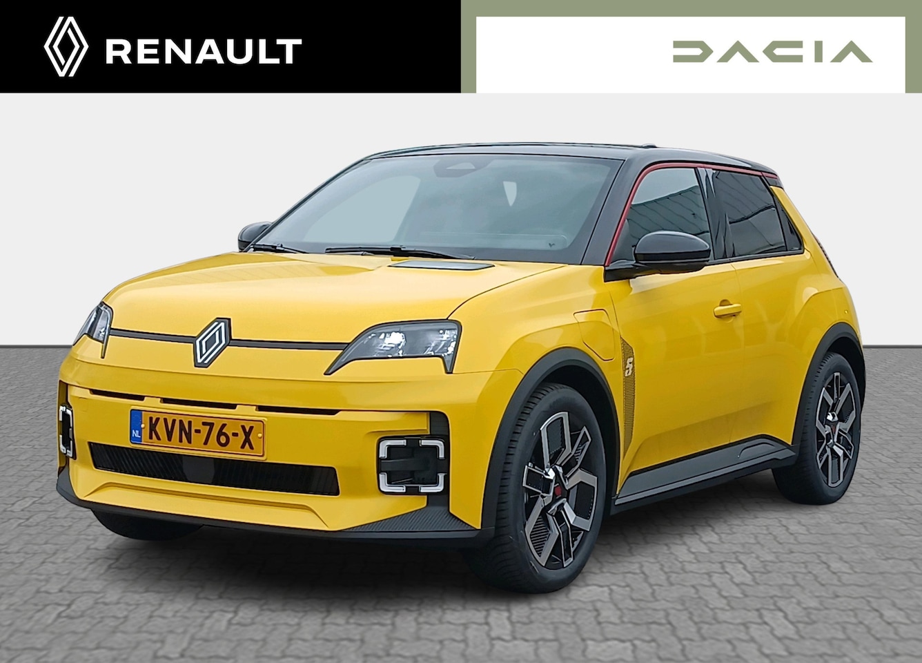 Renault 5 - comfort range techno 52 kWh - pack winter / two-tone kleurstelling,rouge / all weather ban - AutoWereld.nl