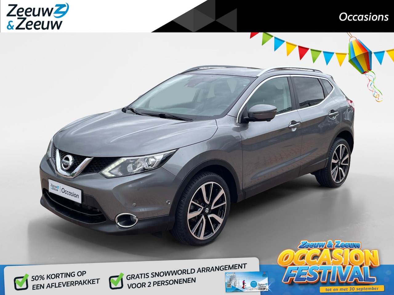Nissan Qashqai - 1.2 Tekna *Automaat*Navi+360Camera*Climate Control*Stoelverwarming*Panoramadak*Trekhaak*LM - AutoWereld.nl