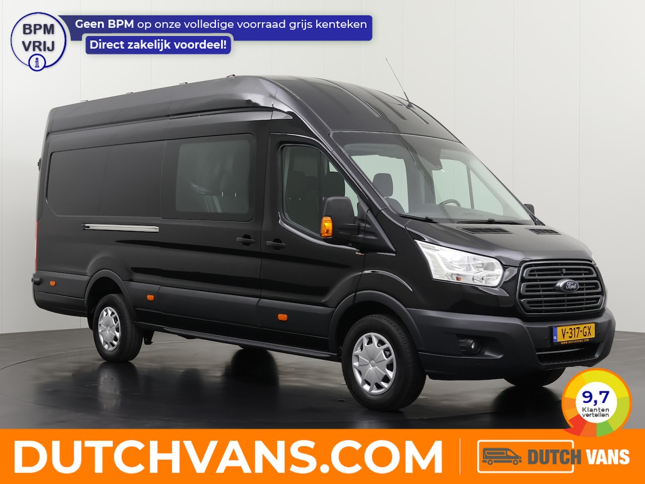 Ford Transit - 2.0TDCI 130PK L4H3 Dubbele Cabine | 2800Kg Trekhaak | 6-Persoons | Navigatie | Camera | Ai - AutoWereld.nl