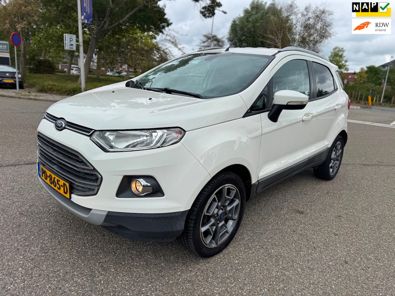 Ford EcoSport - 1.0 EcoBoost Titanium / distributiereim.vervangen / airco / cruise.control / leder / pdc / - AutoWereld.nl