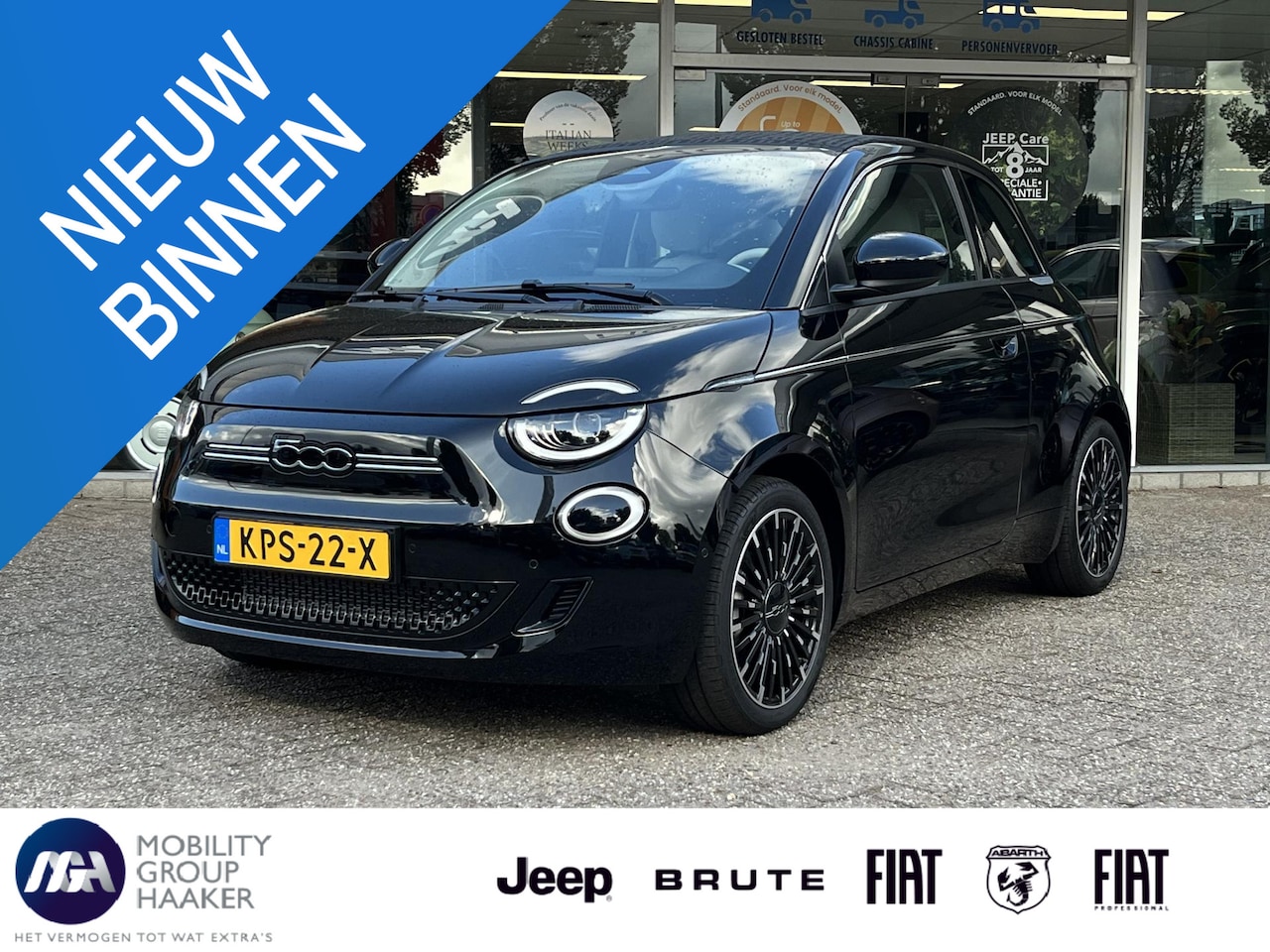 Fiat 500 C - La Prima 42 kWh | Cabrio | Apple-Android | Parkeercamera - AutoWereld.nl