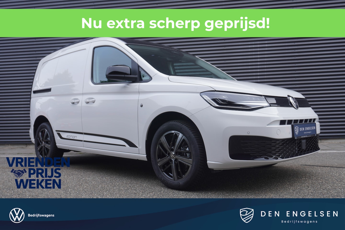 Volkswagen Caddy Cargo - 1.5 TSI Hybride DSG Limited Edition, Climatronic, Achterdeuren zonder deuren, App connect - AutoWereld.nl