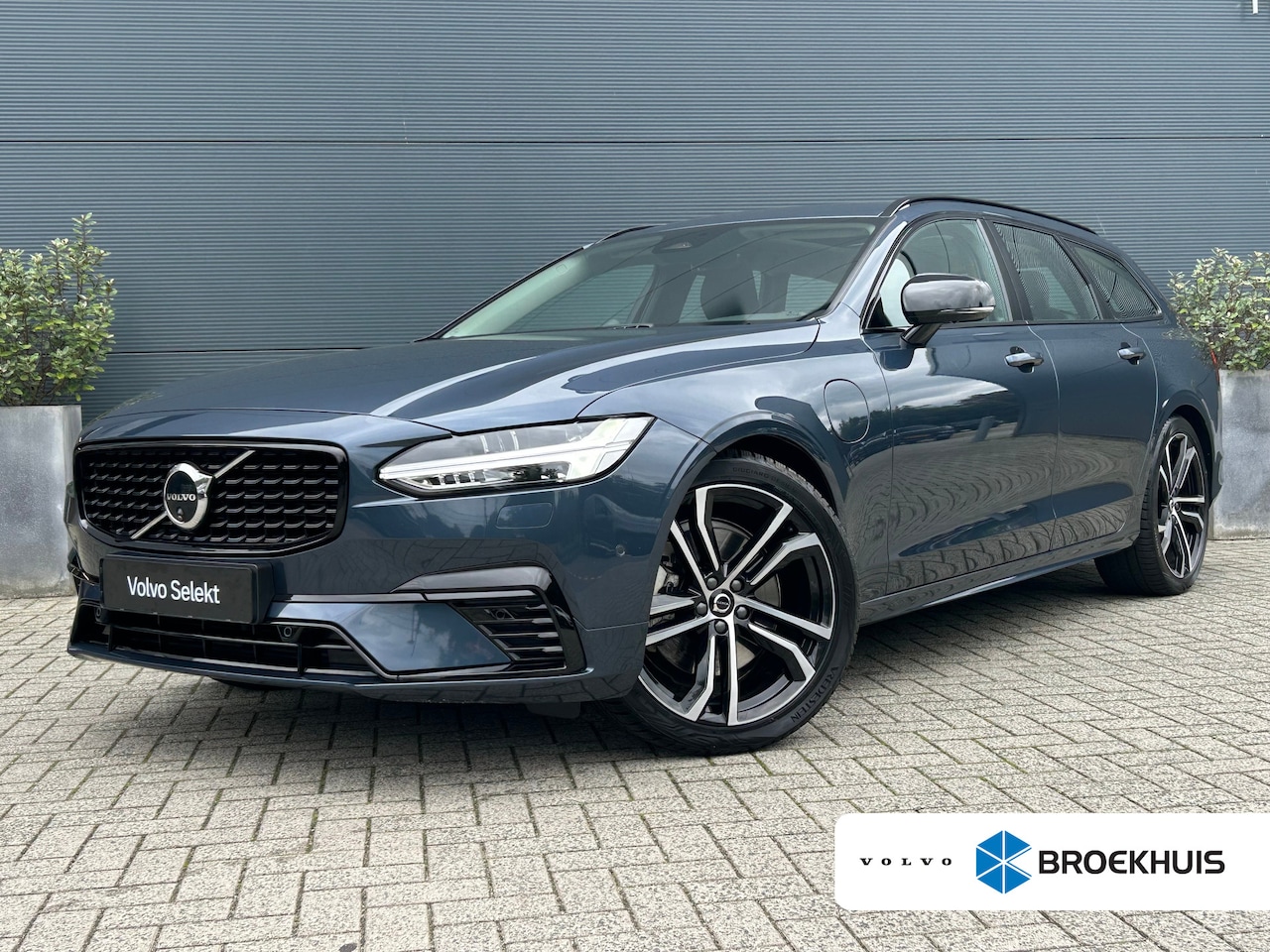 Volvo V90 - 2.0 T8 Plug-in hybrid AWD Ultra Dark | Luchtvering | Massage | Bowers&Wilkins | HU-Display - AutoWereld.nl