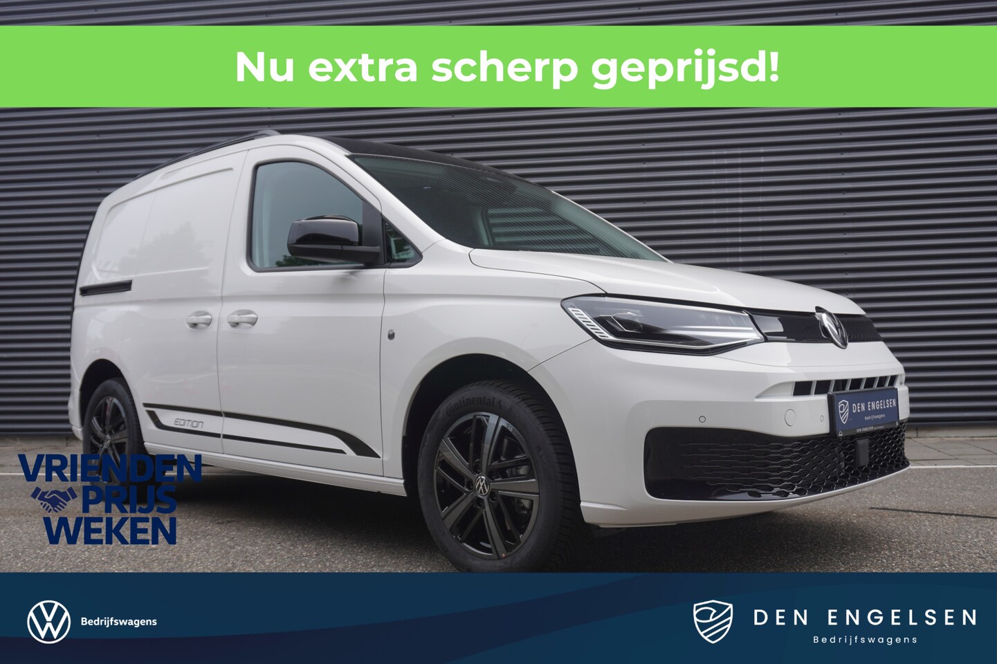 Volkswagen Caddy Cargo - 1.5 TSI Hybride DSG Limited Edition, Climatronic, Achterdeuren zonder deuren, App connect - AutoWereld.nl