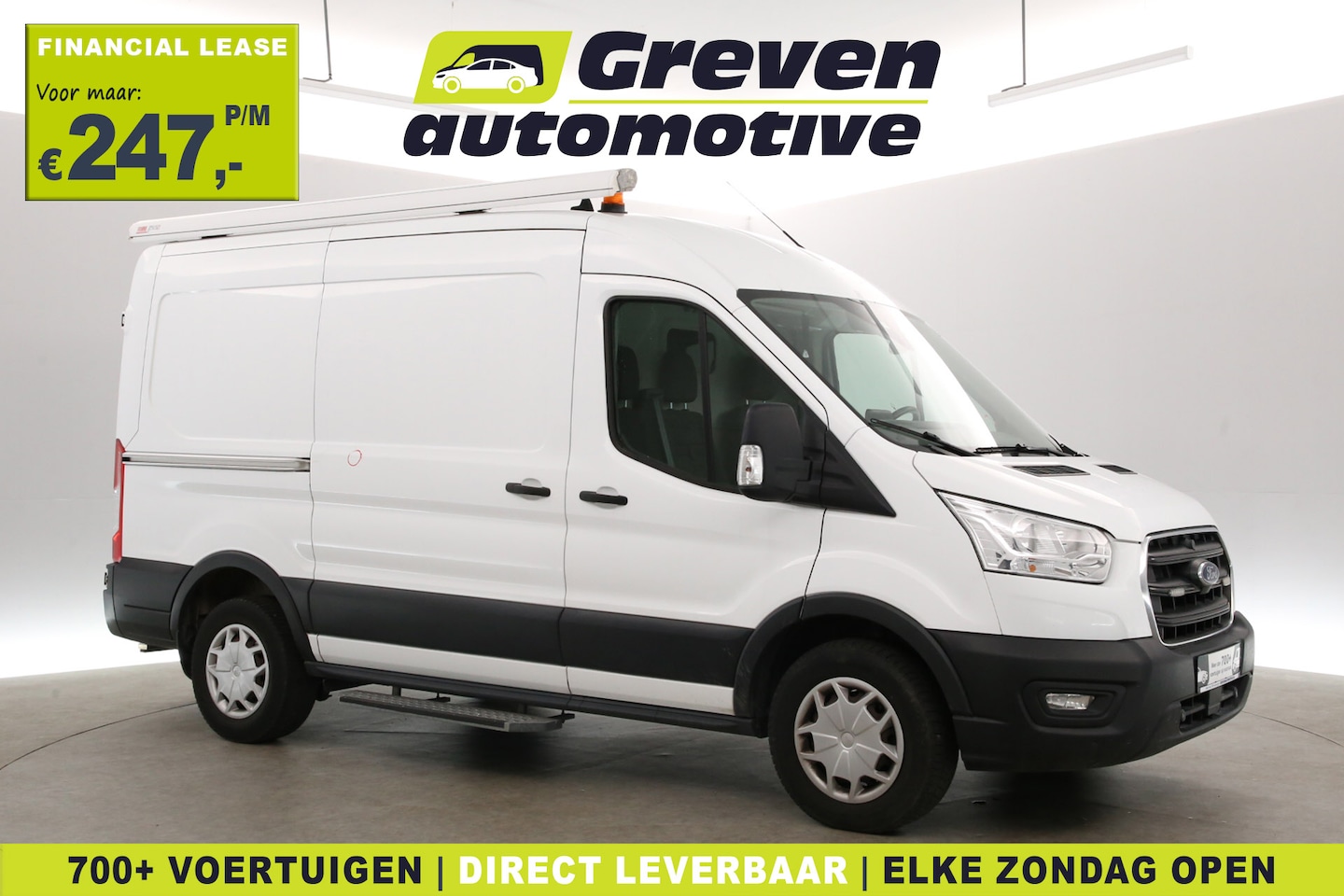 Ford Transit - 2.0 Ecoblue L2H2 | Airco | Camera | Cruise | 3 Zits | Carplay | Trekhaak | Parkeersens. - AutoWereld.nl