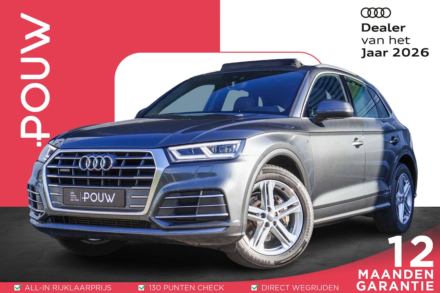 Audi Q5 - 2.0 TFSI 252pk quattro Sport | Luchtvering | Panoramadak | Stoelverwarming | Audi-SOUND | - AutoWereld.nl