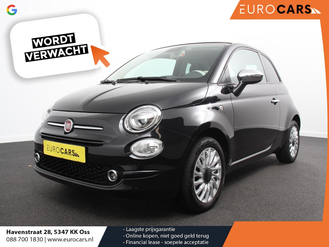 Fiat 500 C - 1.0 Hybrid Bellavita Navigatie Climate Control Apple Carplay/Android Auto Dab Digitale - AutoWereld.nl