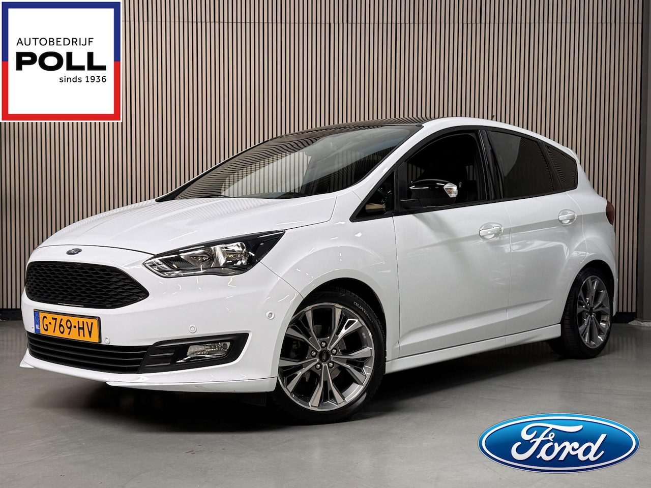 Ford C-Max - 125pk Sport Navi Camera Trekhaak Winter Parking pack 18" All season Banden Dealeronderhoud - AutoWereld.nl