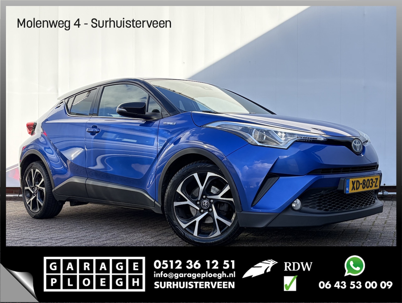 Toyota C-HR - 1.8 Hybrid Bi-Tone Trekhaak Camera Nav/Cruise Stoelverw Voll.Onderhouden! - AutoWereld.nl