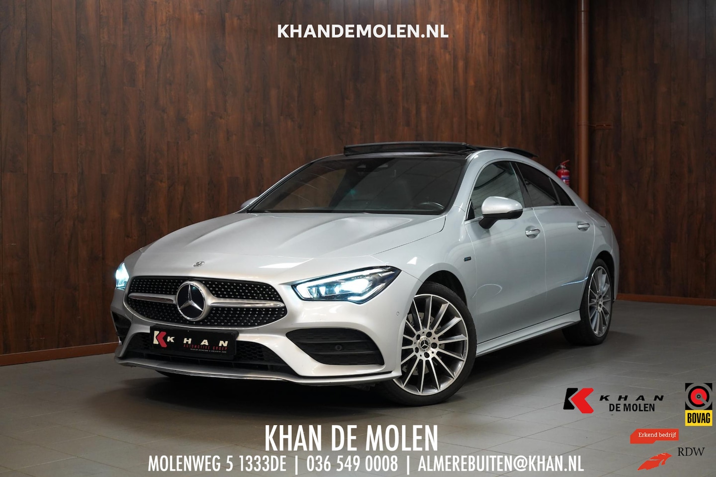 Mercedes-Benz CLA-Klasse - 250 e AMG Line BOMVOL|Pano|Burmester|Memory|Sfeerverlichting|19 inch - AutoWereld.nl