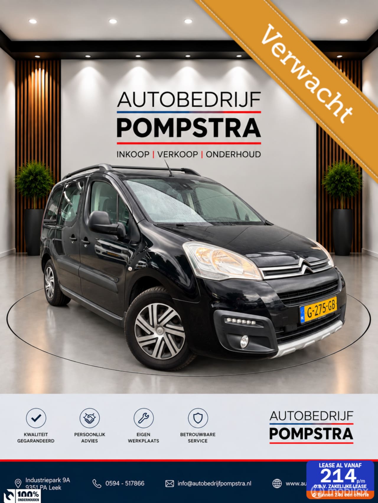 Citroën Berlingo XL - 1.2 PureTech 110 PK Feel NAVI/PDC/TREKH - AutoWereld.nl