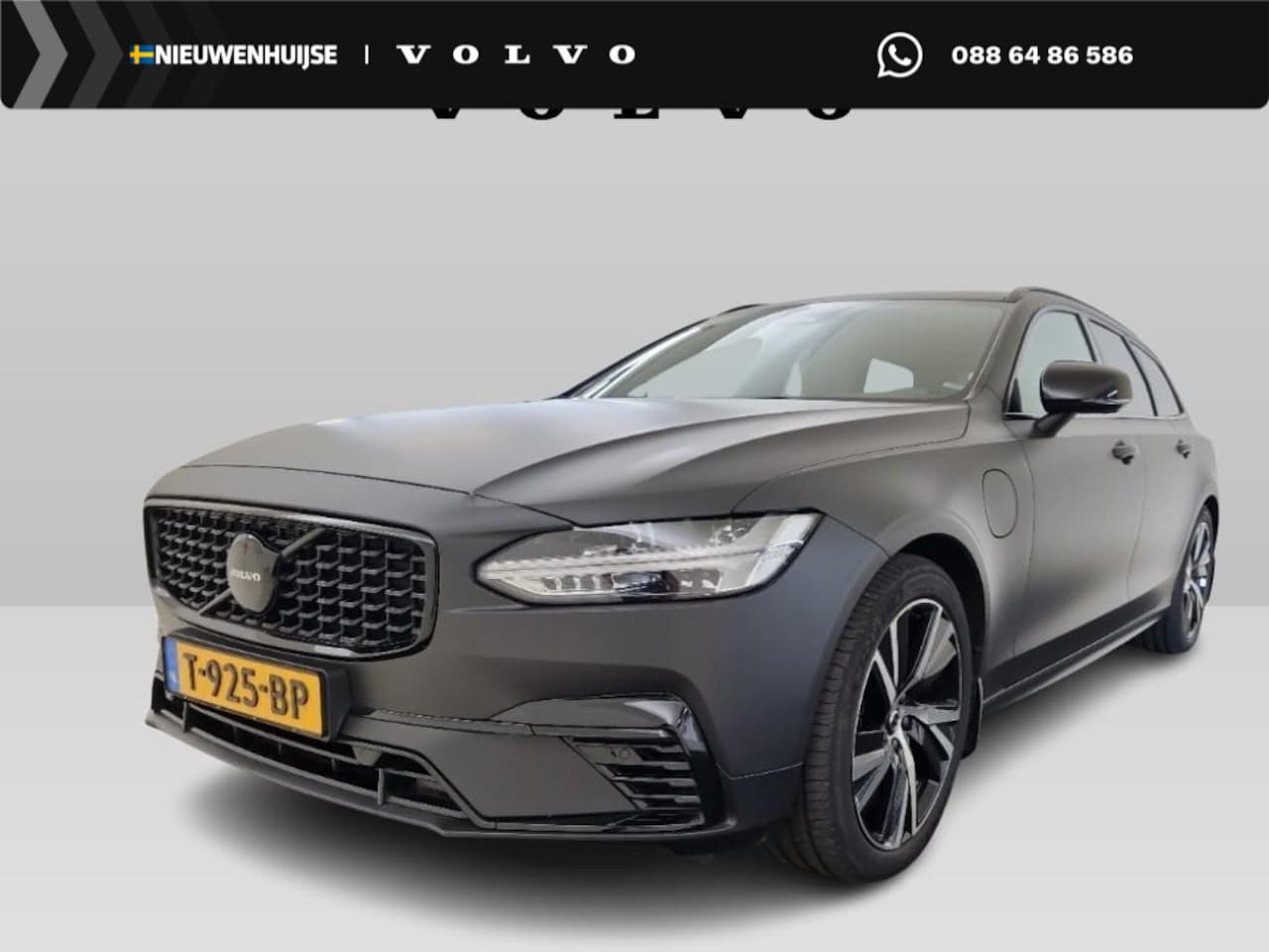 Volvo V90 - 2.0 T6 Plug-in hybrid AWD Plus Dark | Adaptieve Cruise Control | Tailored Wool Sportstoele - AutoWereld.nl