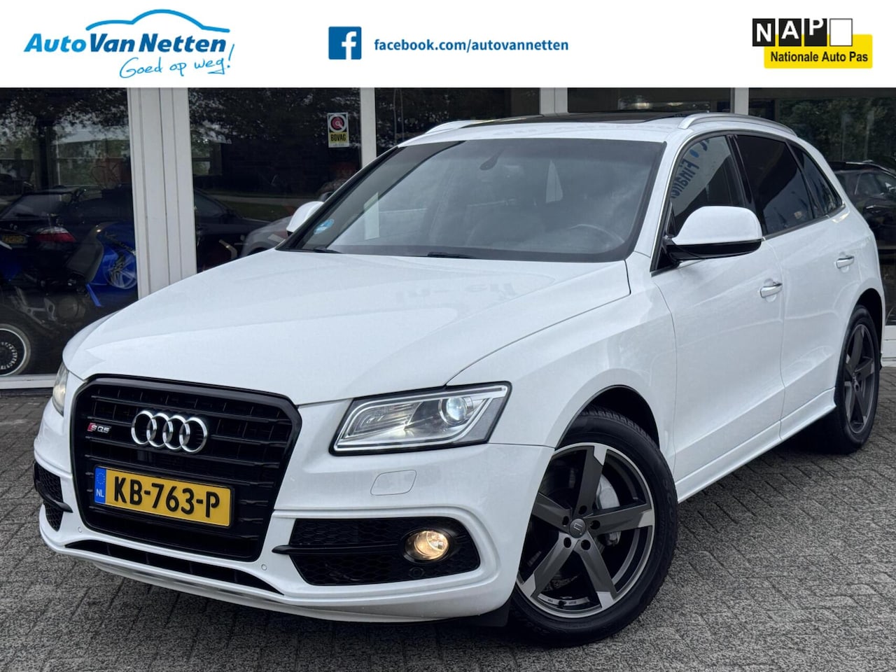Audi Q5 - 3.0 TFSI 272pk quattro Automaat,S-Line!19"lmv,Xenon,Leder,Panodak,Pdc, - AutoWereld.nl
