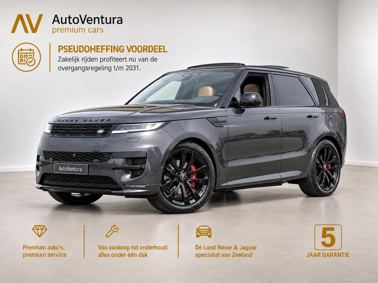 Land Rover Range Rover Sport - 3.0 P550e Autobiography PHEV l Schuif- /kantel Pano l Stoelventilatie l Black Pack l 23" I - AutoWereld.nl