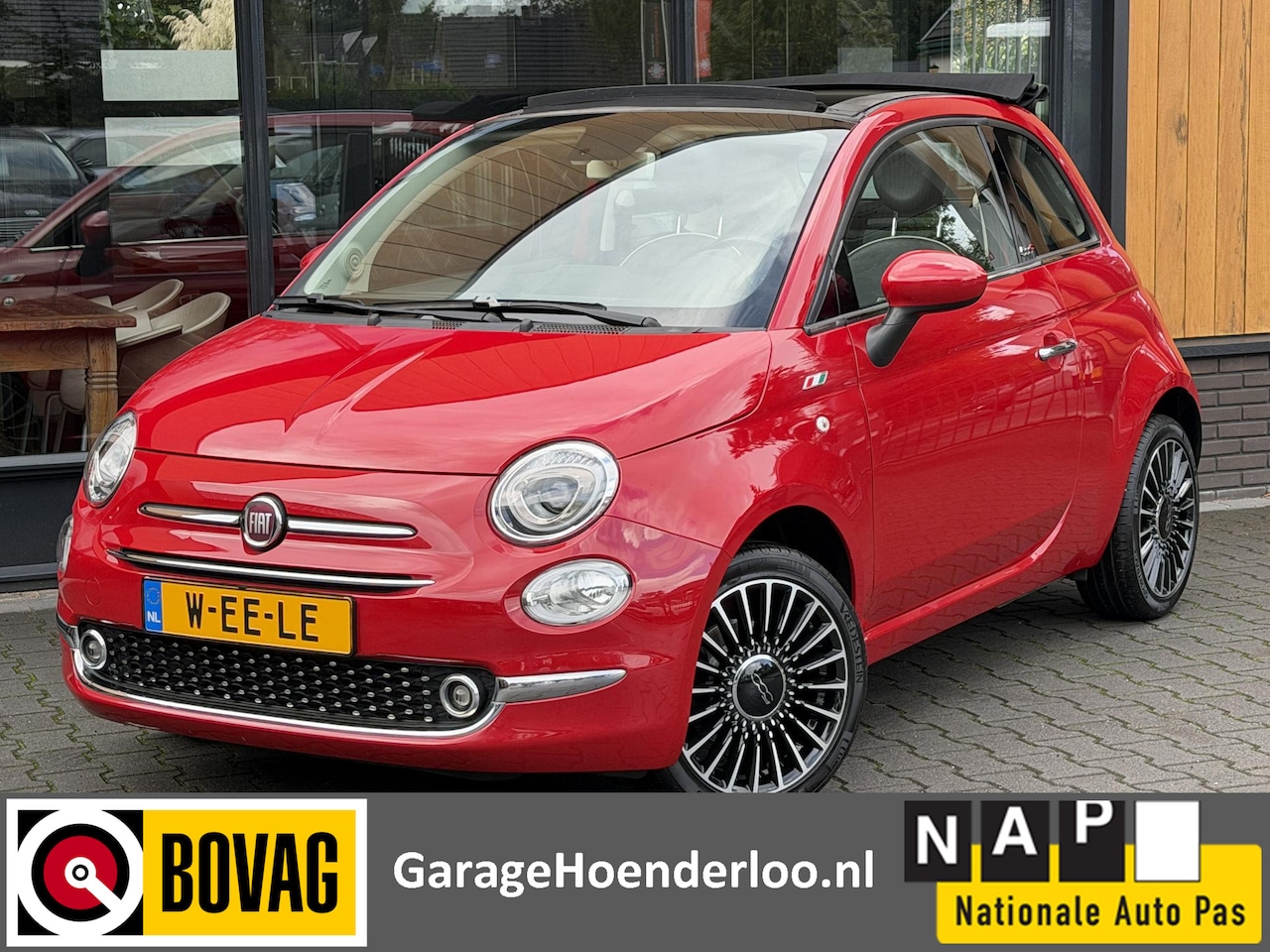 Fiat 500 C - 1.2 Lounge 4 Cilinder, Navigatie, Cruise, Garantie - AutoWereld.nl