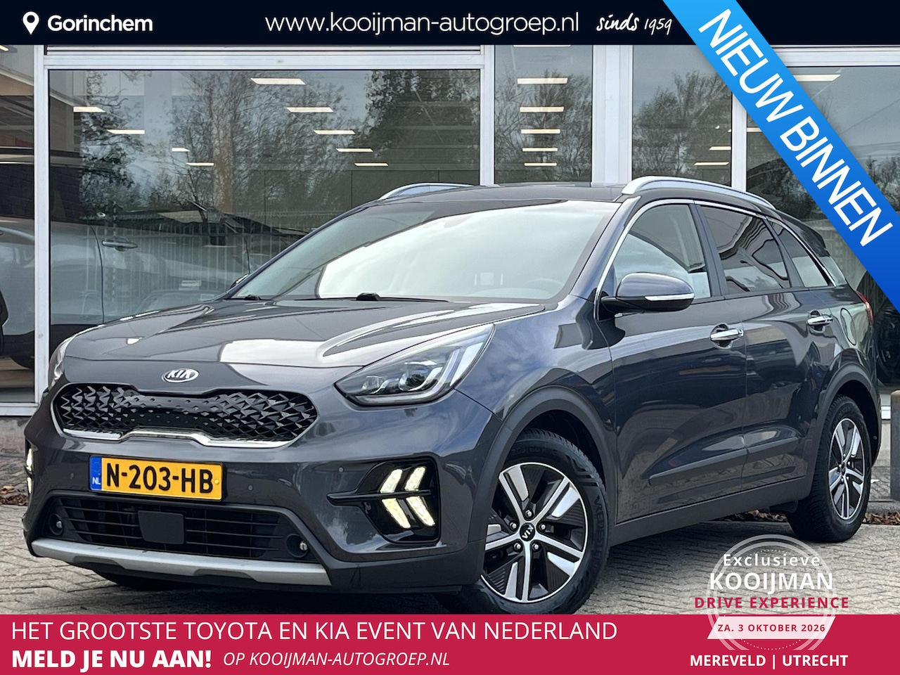 Kia Niro - 1.6 GDi Hybrid ExecutiveLine l zeer luxe uitvoering l trekhaak l dodehoekdetectie l stoel, - AutoWereld.nl