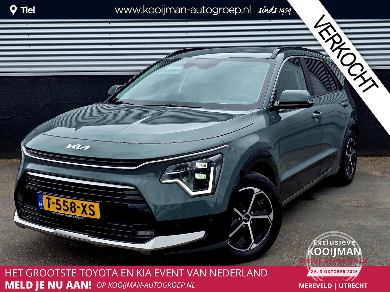 Kia Niro - 1.6 GDi Hybrid DynamicPlusLine Schuif/kanteldak, Trekhaak, Nieuw geleverd en dealeronderho - AutoWereld.nl
