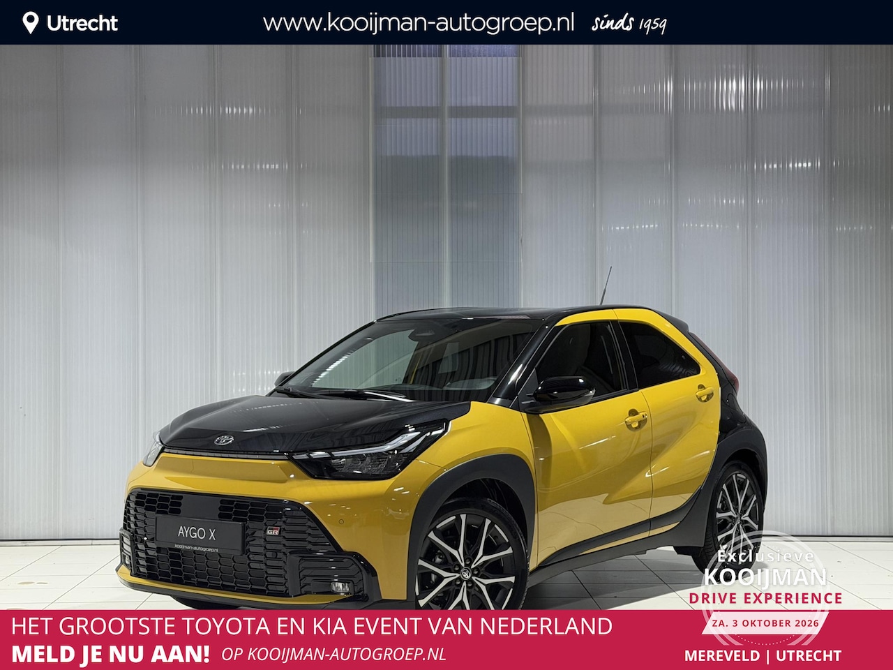 Toyota Aygo X - Hybrid 115 GR Sport JBL-AUDIO , 18'' LM-VELGEN , KEYLESS , PARKEERSENSOREN V+A , STOELVERW - AutoWereld.nl