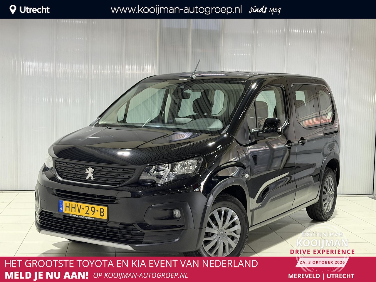 Peugeot Rifter - 1.2 Puretech Active Pack Rolstoel uitvoering , Navigatie , Cruise control - AutoWereld.nl