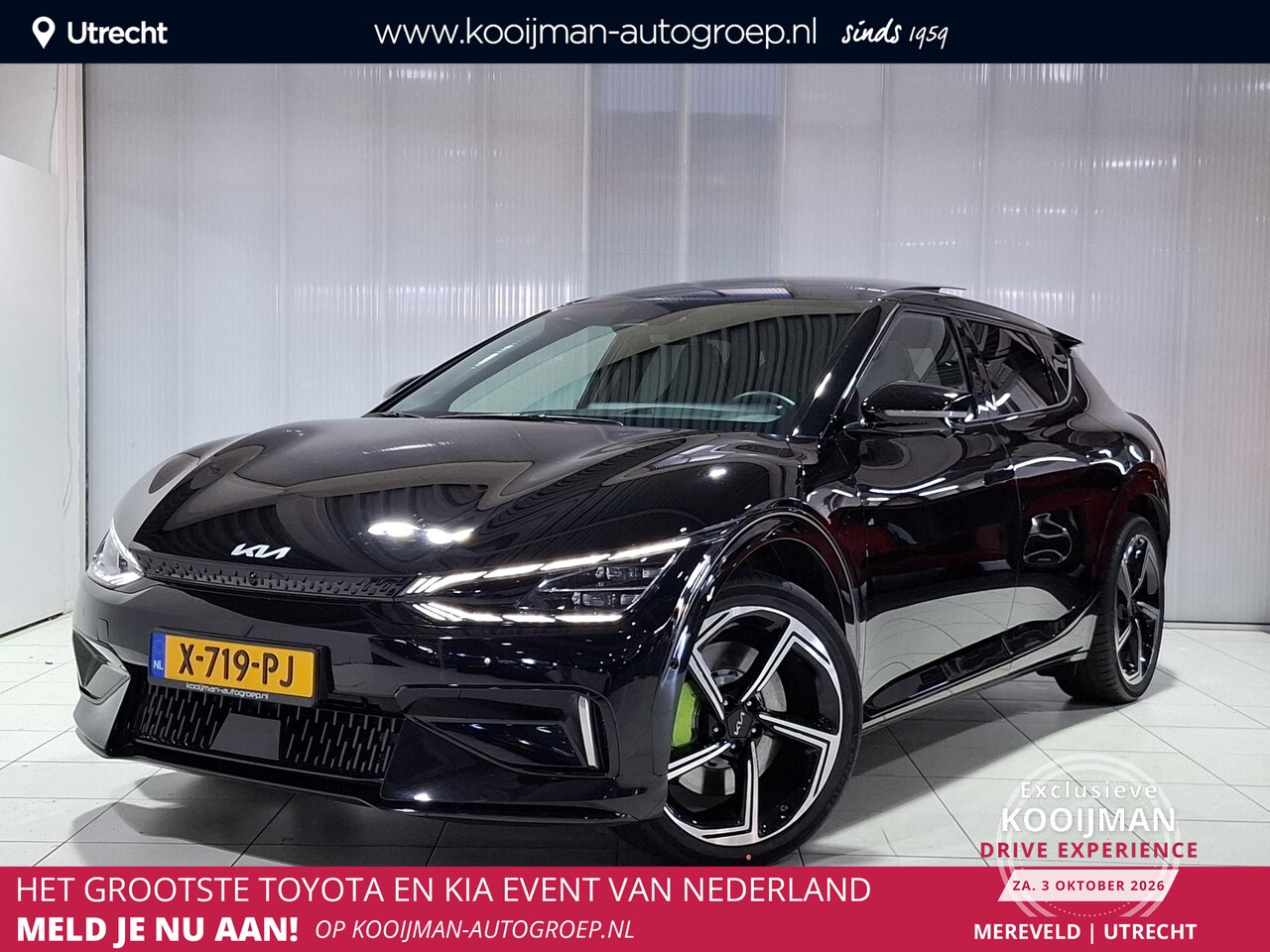 Kia EV6 - GT AWD 77.4 kWh 585 PK, Uniek 1559 km, Panorama Dak, Meridian Sound, Kuipstoelen, 21" GT V - AutoWereld.nl