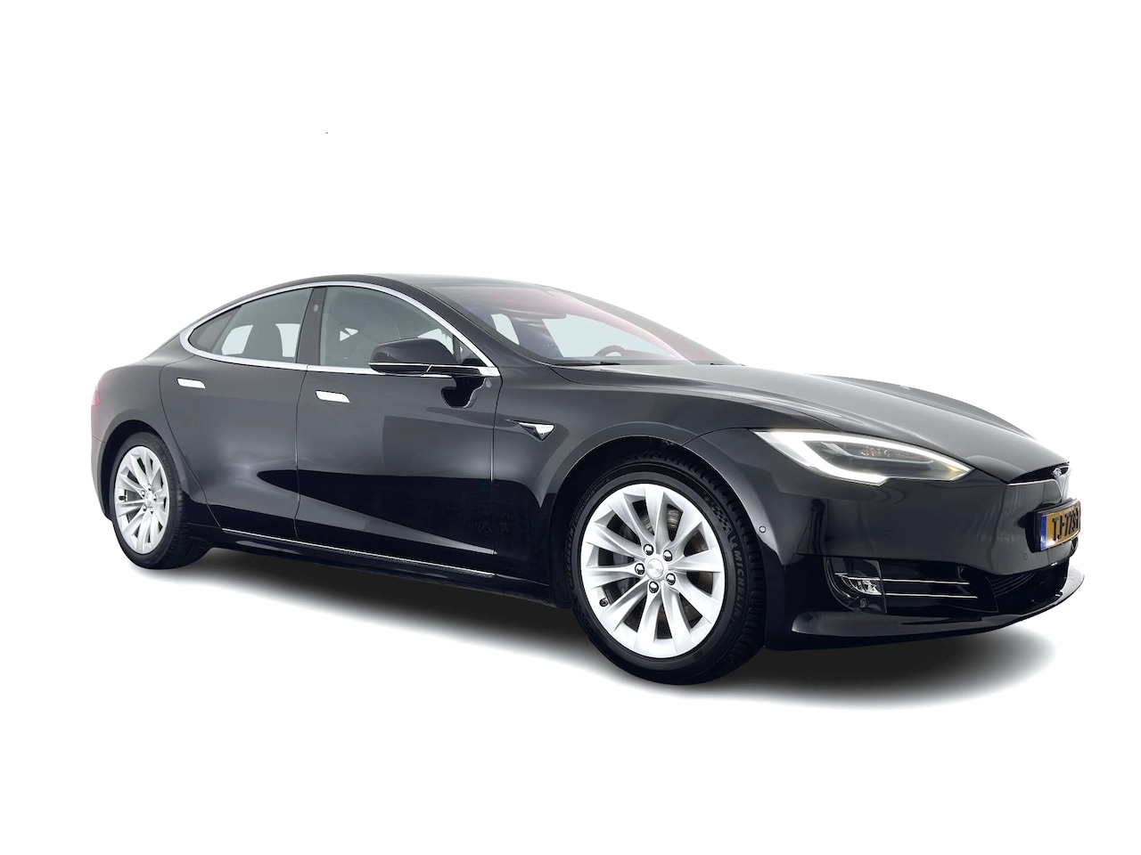 Tesla Model S - 75D Base AWD [ 3-Fase-17kW ] {SoH-89%} Aut. *PANO | LEATHER-FABRIC | AIRSUSPENION | FULL-L - AutoWereld.nl