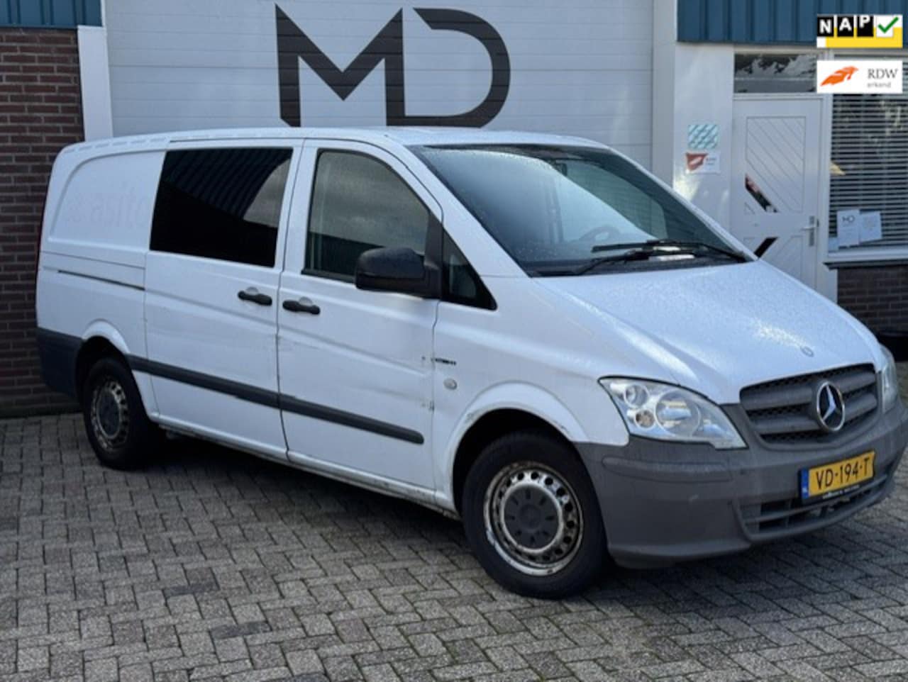 Mercedes-Benz Vito - 110 CDI 320 Lang dubbele cabine-airco-6p. - AutoWereld.nl