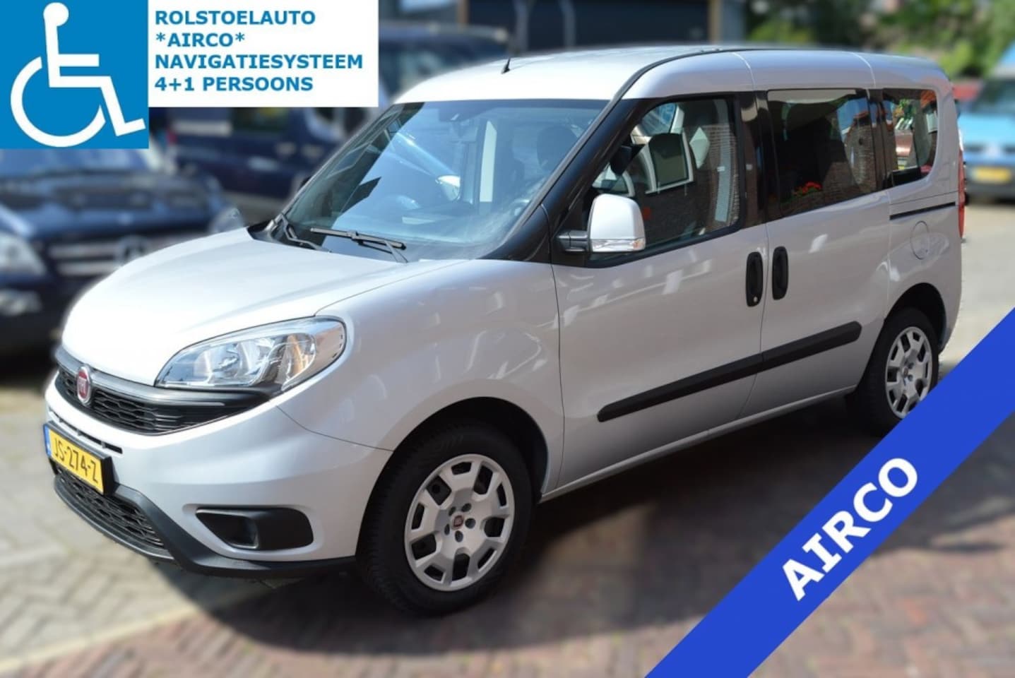 Fiat Doblò - F-STYLE  ROLSTOELAUTO  AIRCO  NAVIGATIESYSTEEM  4+1 PERSOONS - AutoWereld.nl