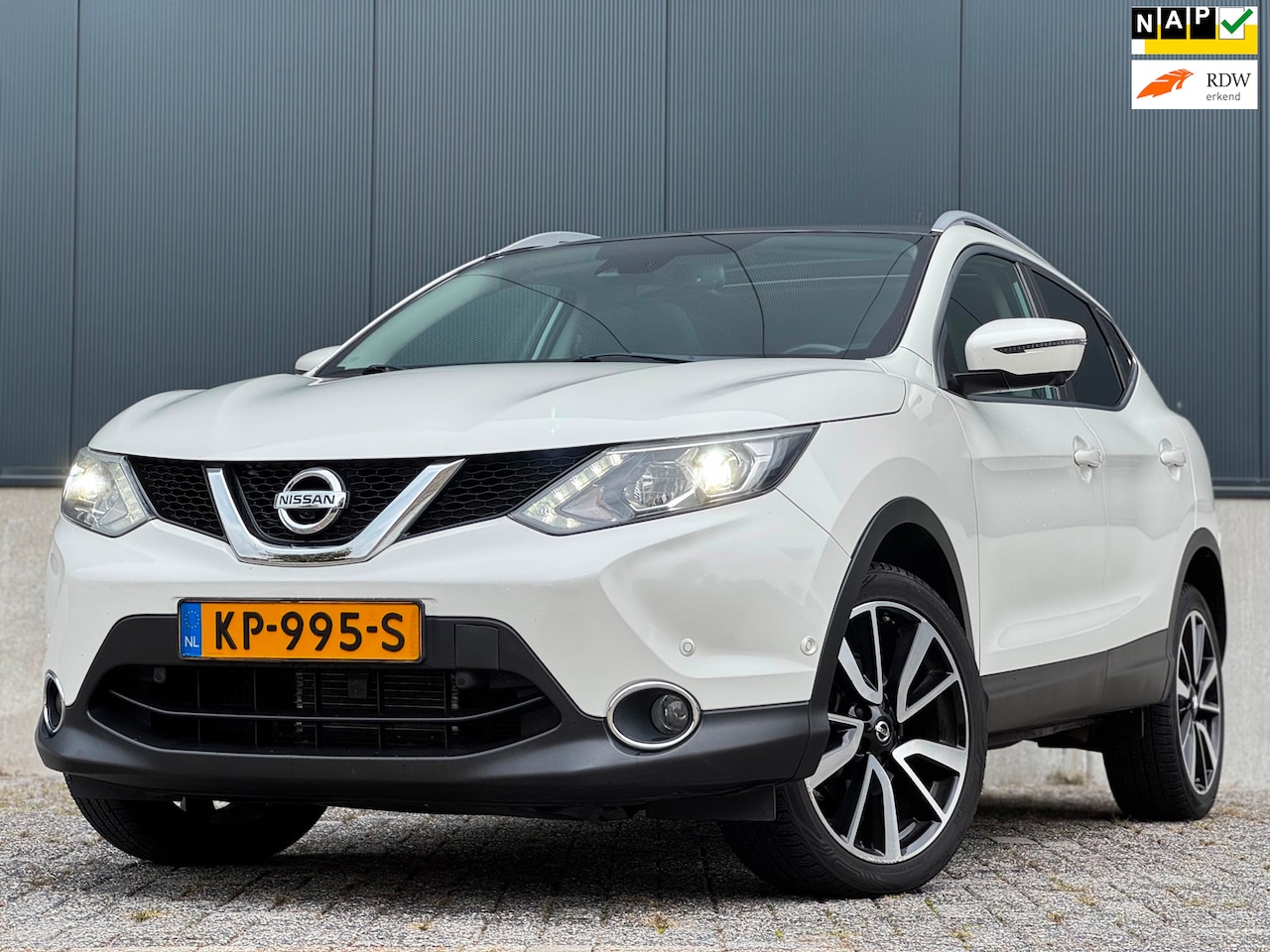 Nissan Qashqai - 1.2 Tekna|AUT|XENON|PANO|NAVI|STOELVERW|LEDER|ELEKSTOEL|360•|PDC| - AutoWereld.nl
