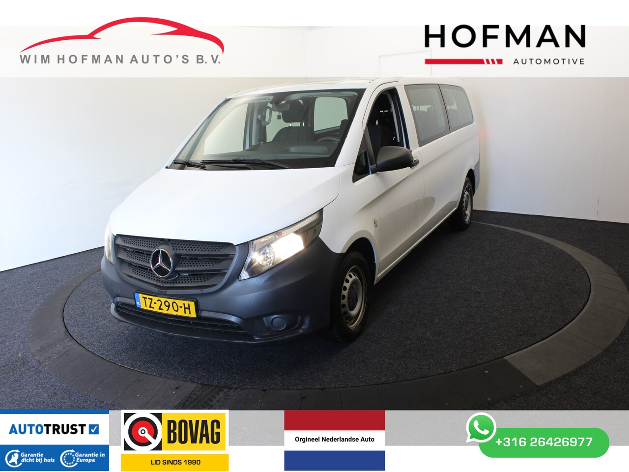 Mercedes-Benz Vito - 109 BlueTEC XL L3 9 Personen Airco BPM-Vrij ex BTW - AutoWereld.nl