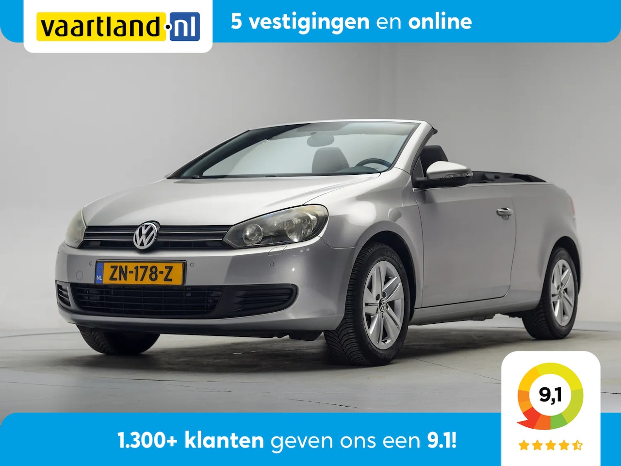 Volkswagen Golf Cabriolet - 1,2 TSI BlueMotion [ Elek.dak Clima PDC Stoelverwarming Navi ] - AutoWereld.nl