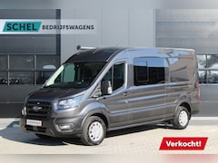 Ford Transit - 350 2.0 TDCI L3H2 Trend 130pk - Camper/Grijs Kenteken - Blind Spot - ACC - Trekhaak - Stoe