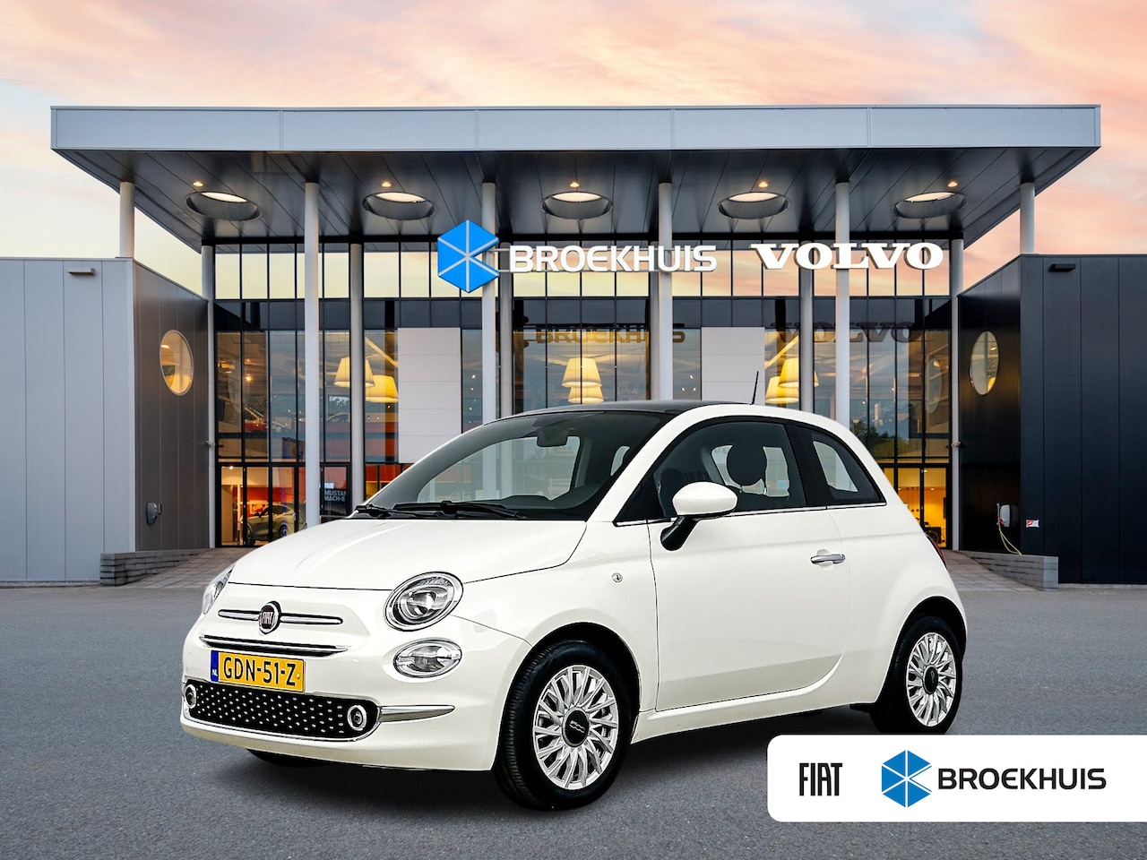 Fiat 500 - 1.0 Hybrid Dolcevita | 15" | Panoramadak | Carplay | Cruise Control | PDC Achter | Climate - AutoWereld.nl