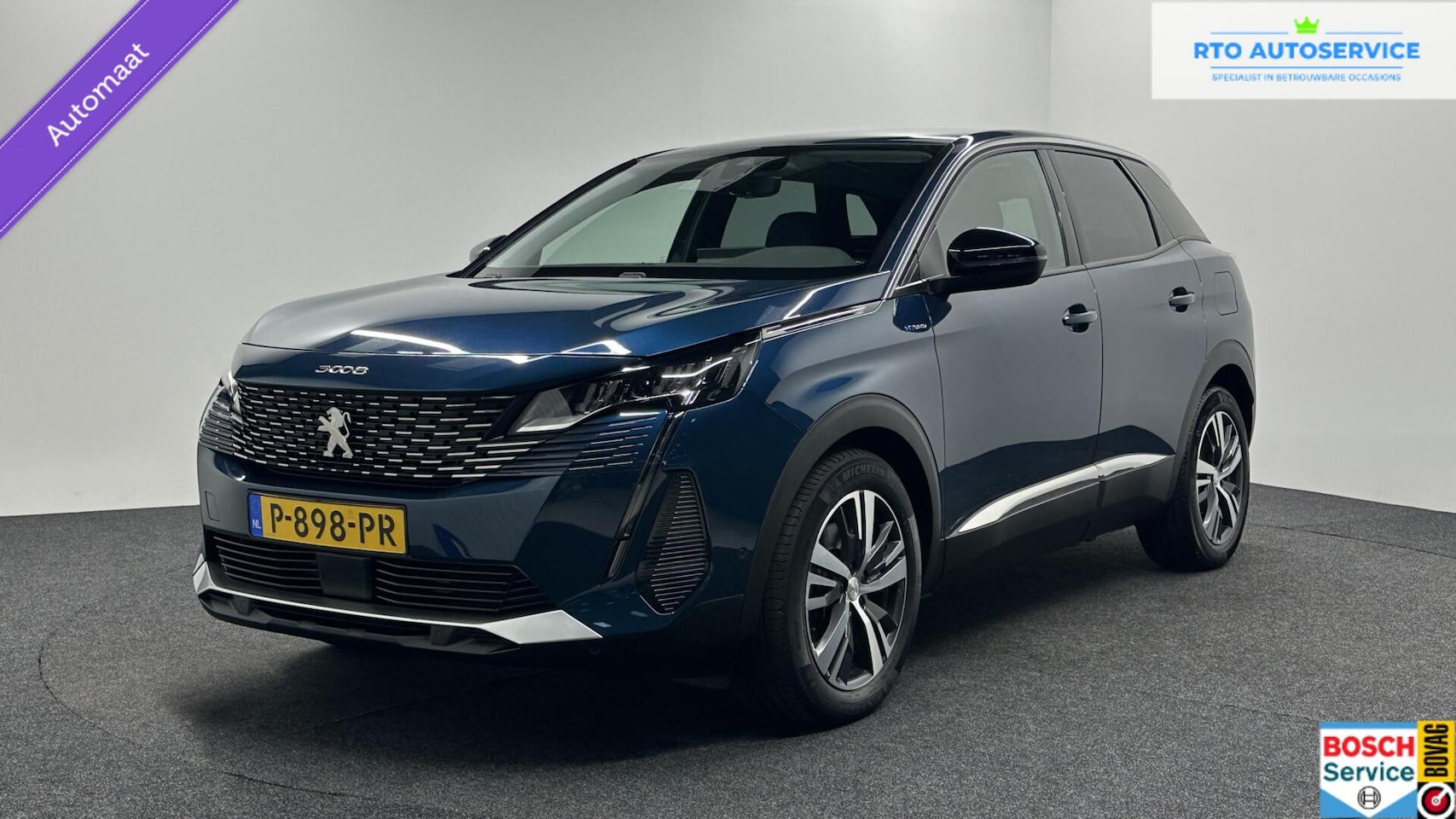 Peugeot 3008 - 1.6 HYbrid 225 Allure Pack Business CARPLAY NAVI ECC ADAPTIEF CRUISE. - AutoWereld.nl