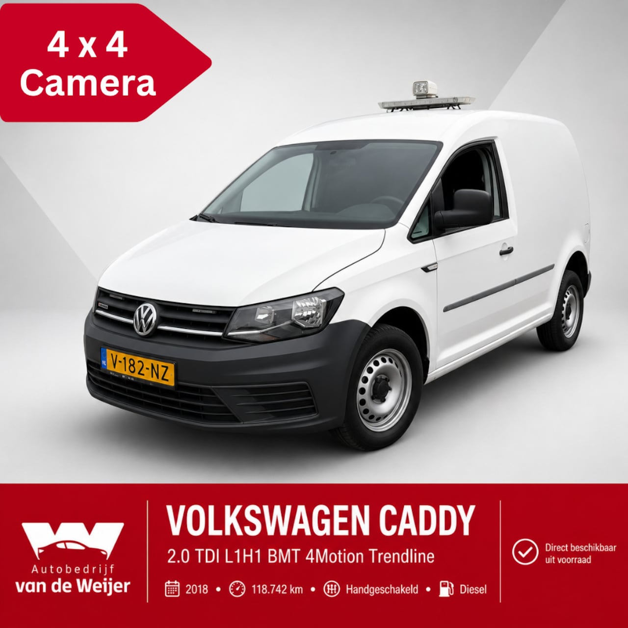 Volkswagen Caddy - 2.0 TDI 4Motion 4x4 Camera Inrichting Zoeklamp - AutoWereld.nl