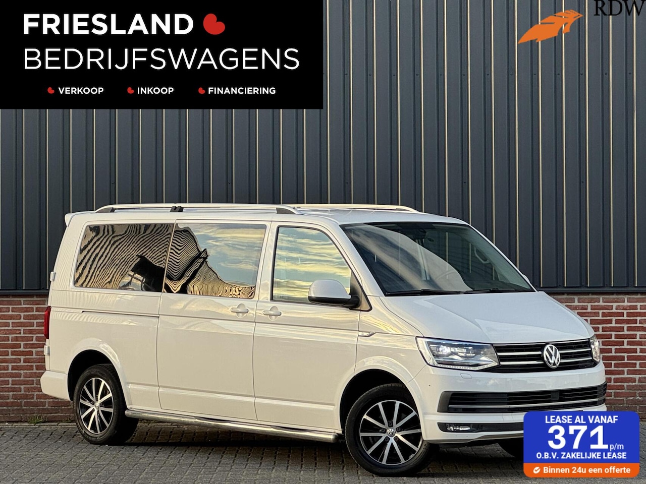 Volkswagen Transporter - 2.0 TDI 150pk Highline Dubbele Cabine Trekhaak/Carplay/Adapt.Cruise/LED/Navi/17" - AutoWereld.nl